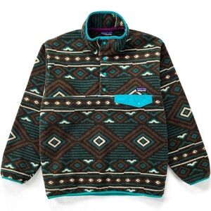 Patagonia Fleece Synchilla Snap-T Fleece Pullover Lifecycle Bear Brown Small
